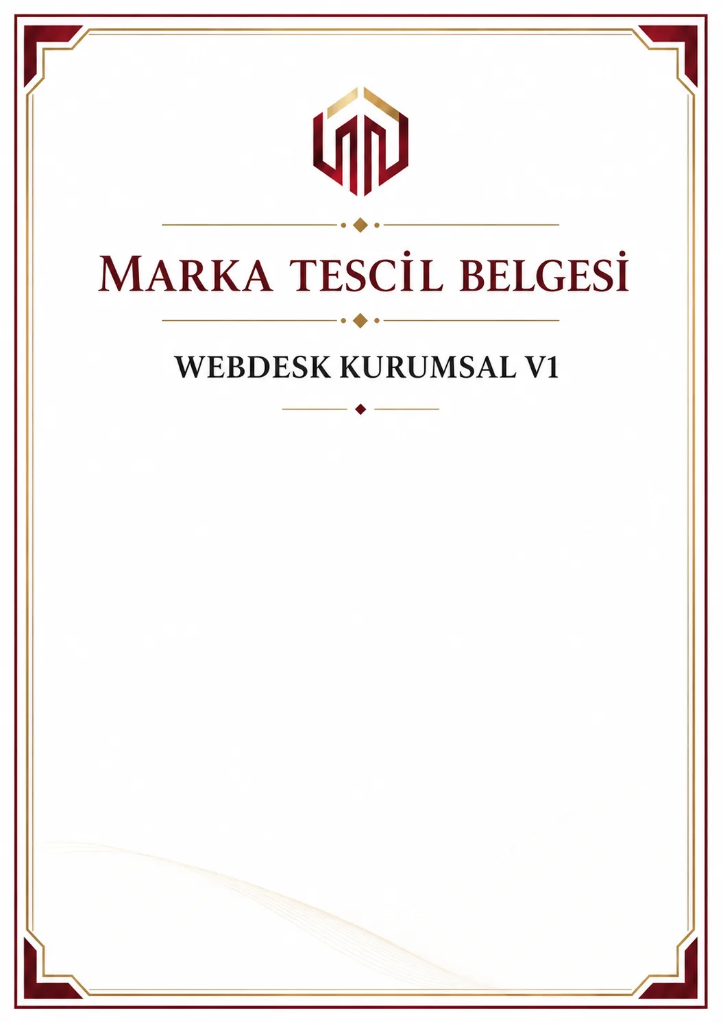 Marka tescil belgesi önizlemesi